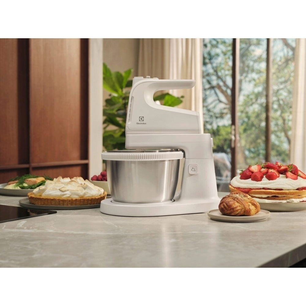Mixer cu bol Electrolux ESM4W Seria 500, 500 W, alb, cu bol metalic de 3.6 L [7]