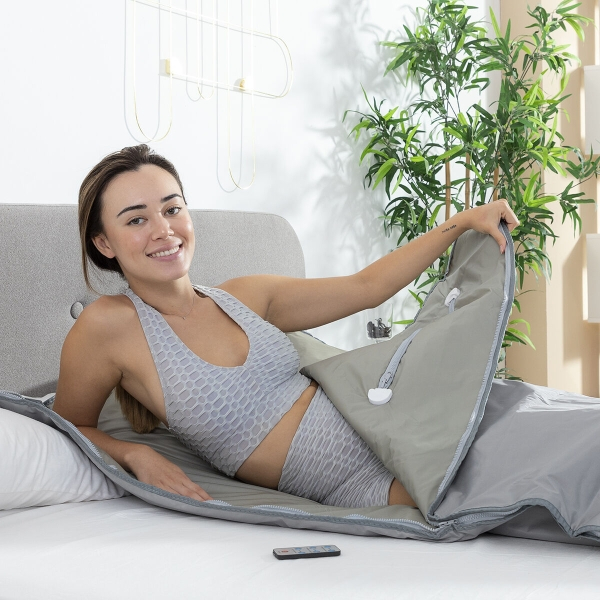 Patura pentru sauna cu caldura cu infrarosu indepartat FIR,  Bedna InnovaGoods, 179 x 79 cm [6]