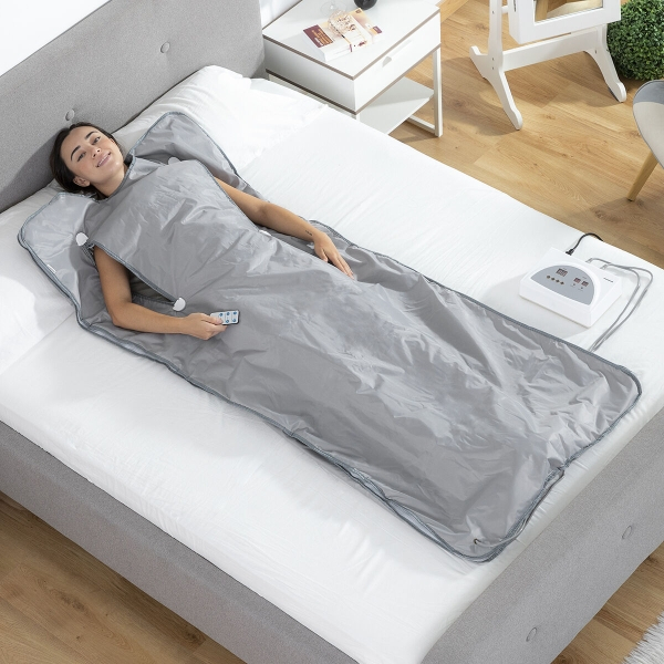 Patura pentru sauna cu caldura cu infrarosu indepartat FIR,  Bedna InnovaGoods, 179 x 79 cm [12]