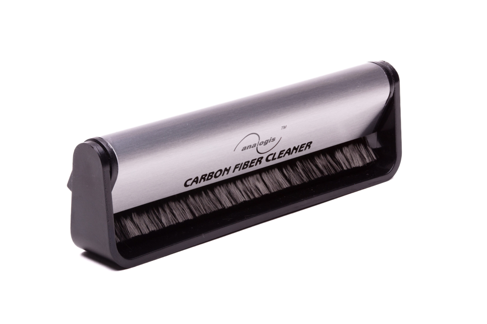 Perie antistatica din fibra de carbon Analogis Brush 1 pentru curatarea discurilor de vinil, Negru/Gri [2]