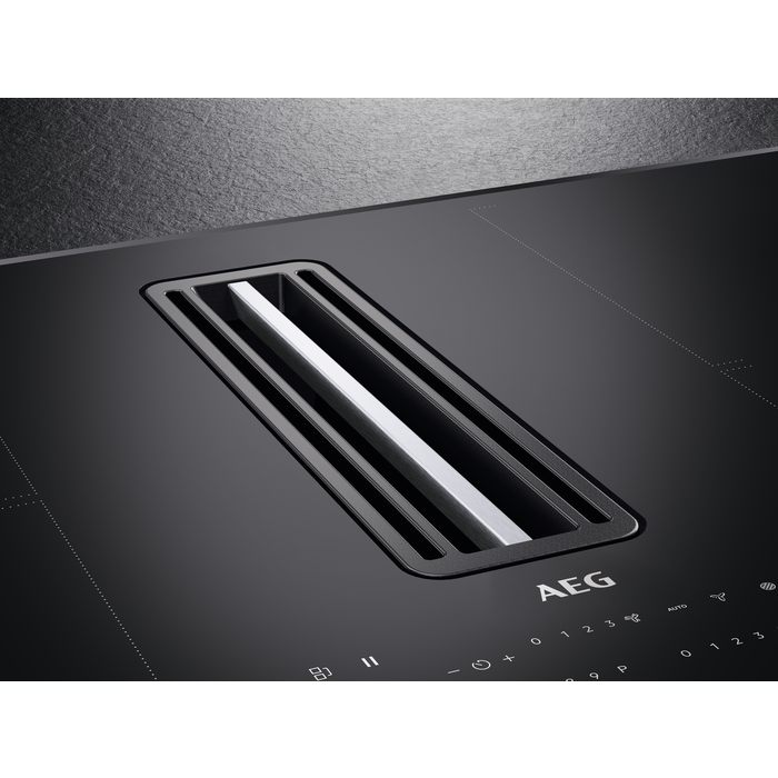 Plita cu hota integrata AEG CCE84779FB ComboHob FlexiBridge 83 cm 4 zone negru [2]