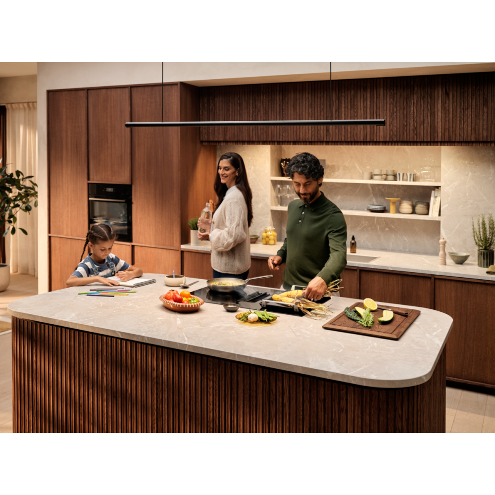 Plita incorporabila cu inductie cu hota integrata Electrolux ECC83443CZ ComboHob eXtractor SaphirMatt 80 cm negru mat [4]