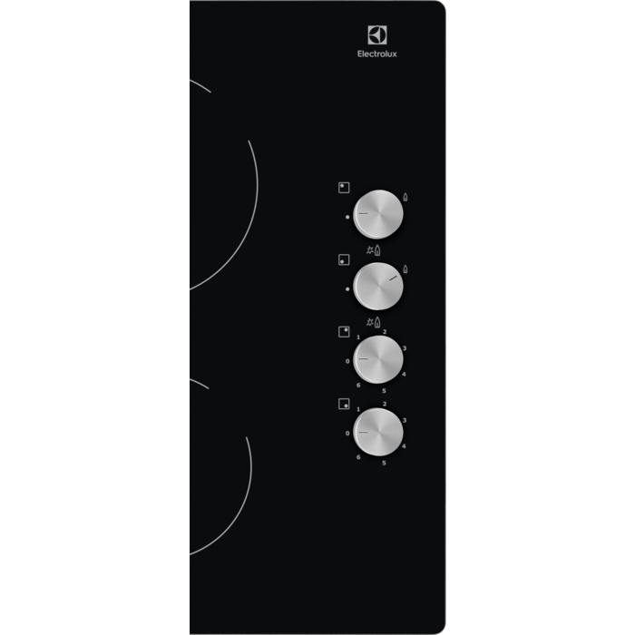Plita mixta Electrolux EGE6172NOK 60 cm vitroceramica si gaz pe sticla neagra [3]