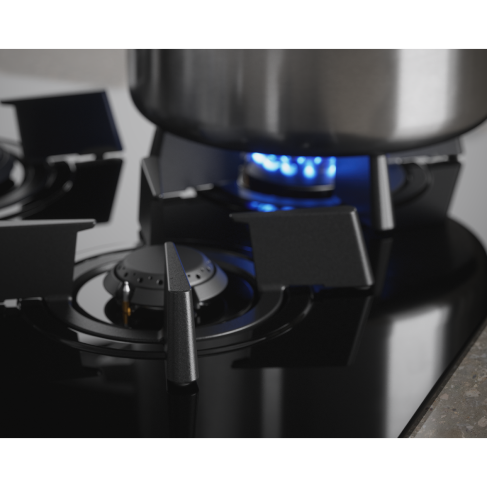 Plita mixta Electrolux KDI641723K 60 cm inductie si gaz neagra functie Bridge [8]