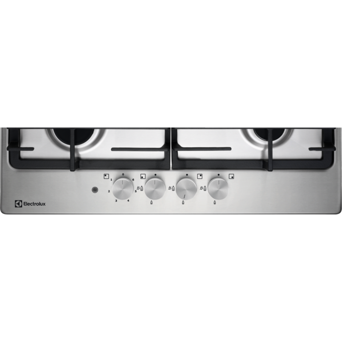 Plita mixta Electrolux KGM64311X Seria 300 60 cm inox 3 arzatoare gaz 1 zona electrica [2]
