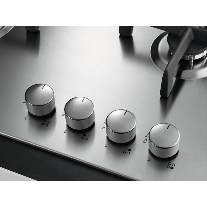 Plita gaz AEG HGB64420SM Seria 6000 Slim line 60 cm 4 arzatoare inox [3]