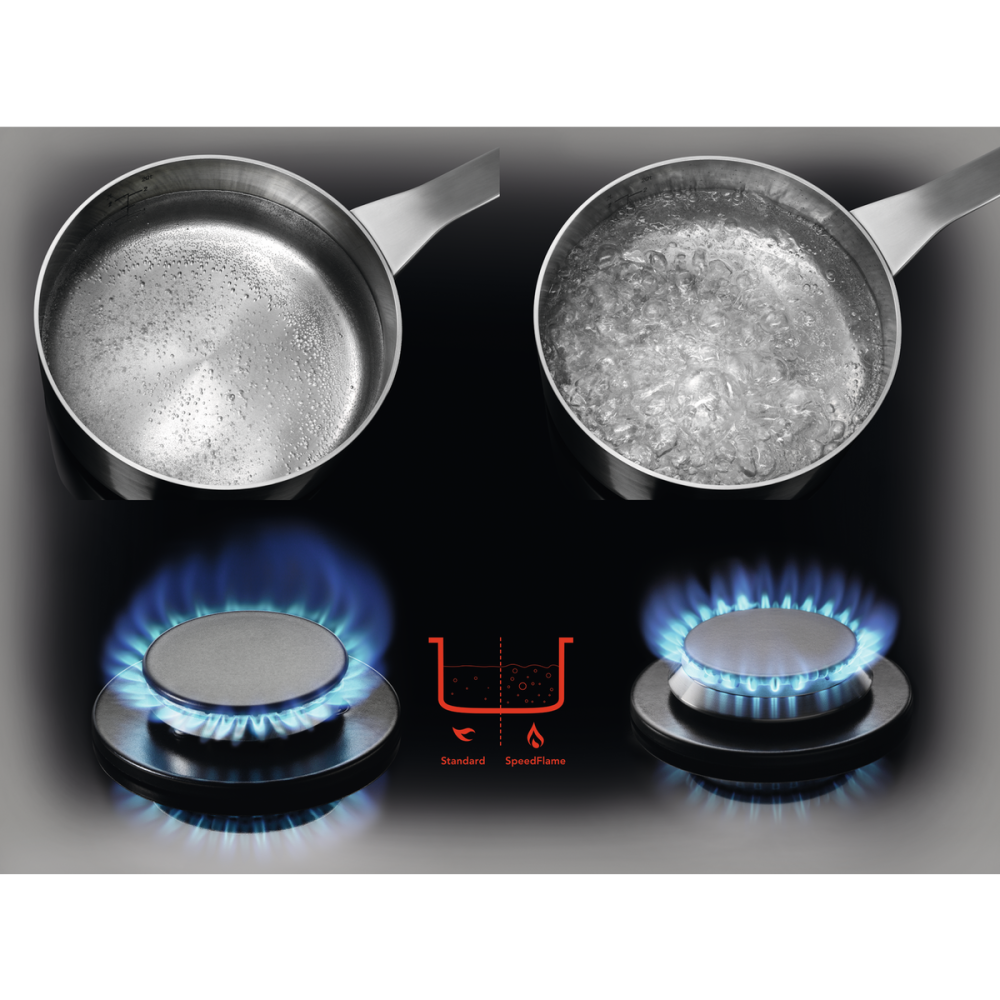 Plita gaz AEG HGB64420SM Seria 6000 Slim line 60 cm 4 arzatoare inox [6]