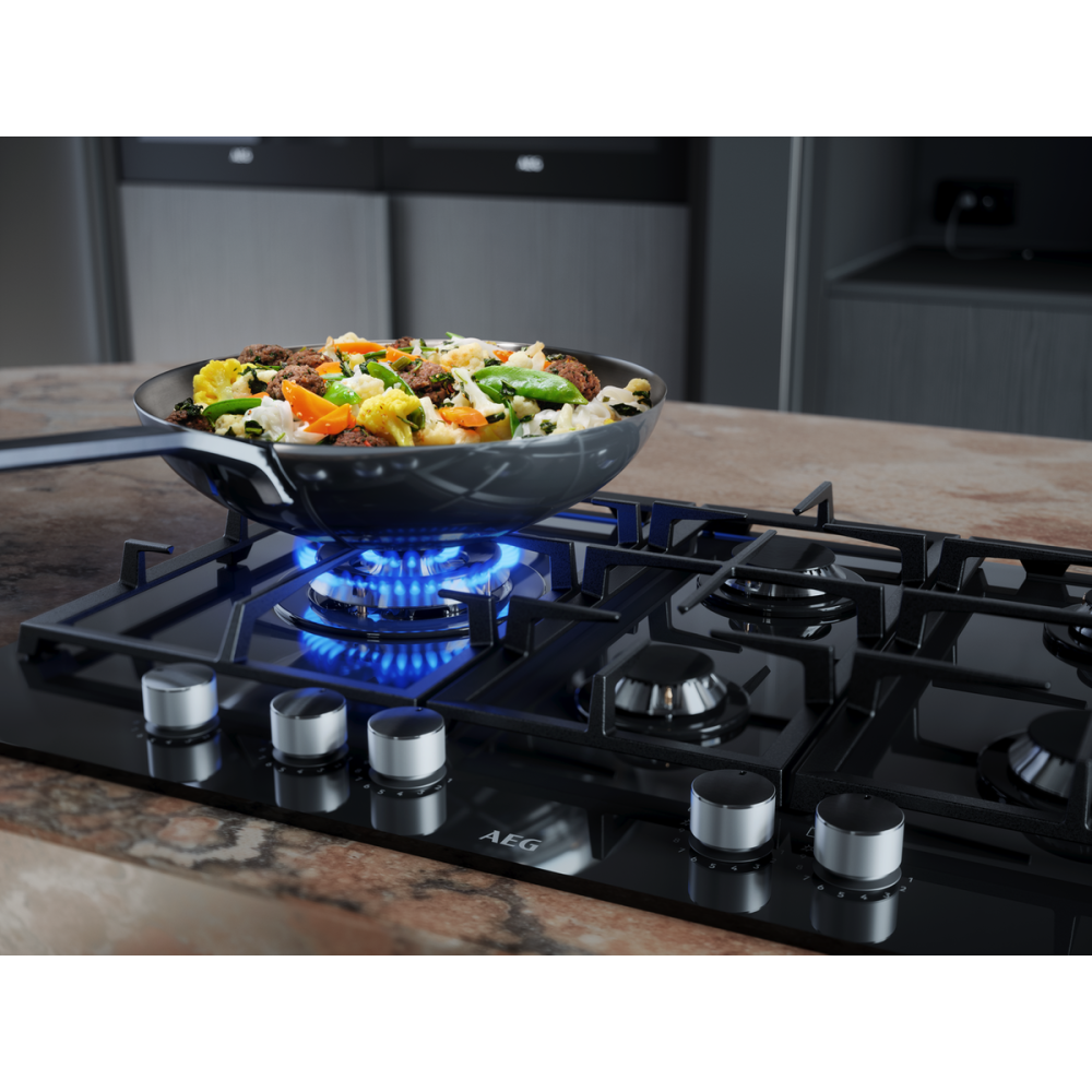 Plita gaz AEG HGB64420SM Seria 6000 Slim line 60 cm 4 arzatoare inox [7]