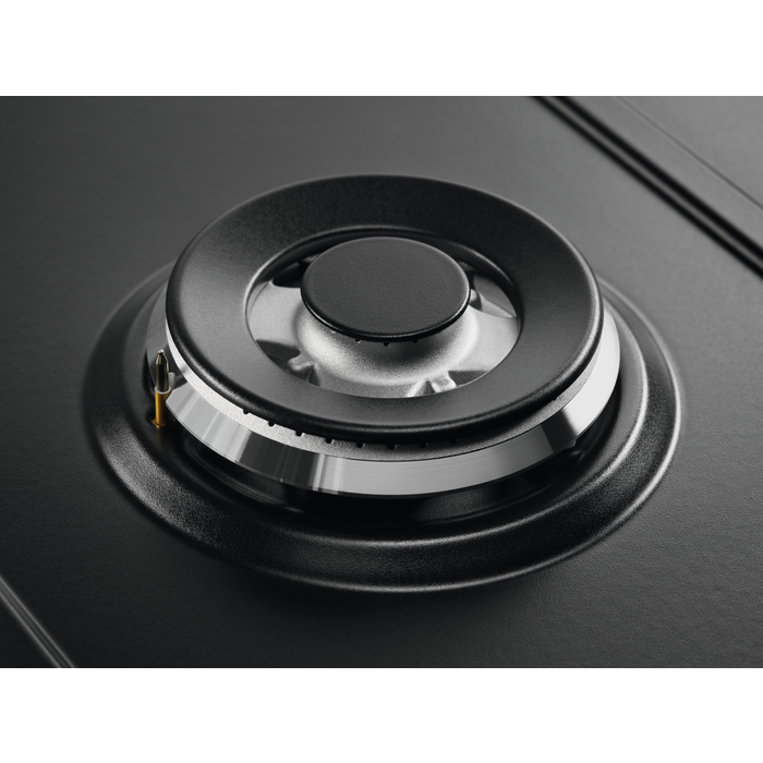 Plita incorporabila pe gaz Electrolux KGS6436K 4 arzatoare arzator Wok gratare fonta 60 cm negru [10]