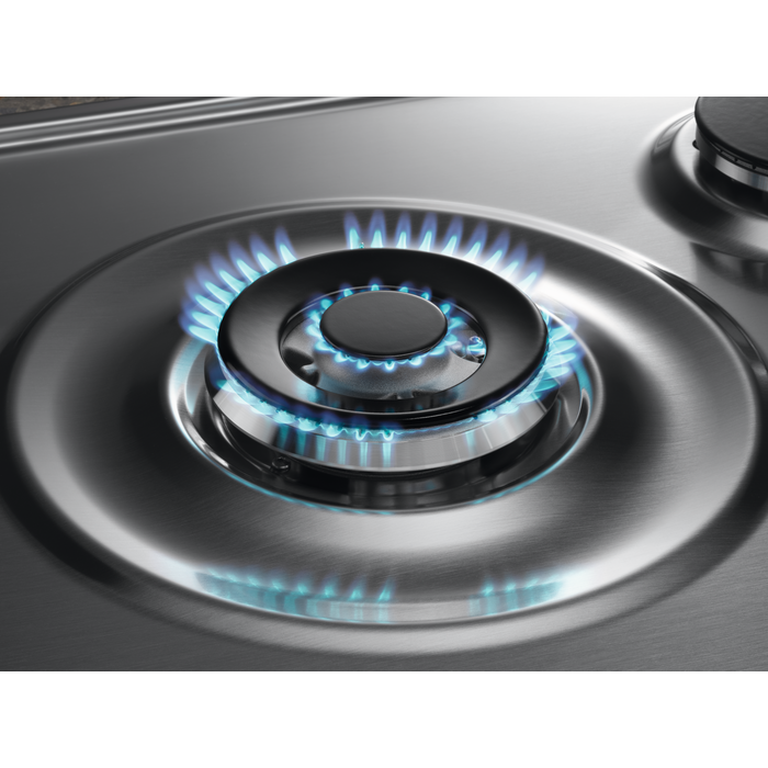 Plita incorporabila pe gaz Electrolux KGS64562SX 4 arzatoare arzator Wok gratare fonta 60 cm inox [8]