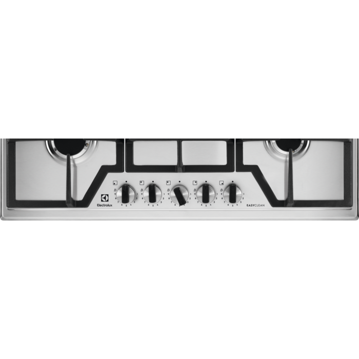 Plita incorporabila pe gaz Electrolux KGS75362XX Seria 600 Pro 75 cm 5 arzatoare arzator Wok gratare fonta inox EasyClean [2]