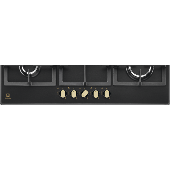 Plita incorporabila pe gaz Electrolux KGS9536RN 90 cm 5 arzatoare arzator Wok gratare fonta negru ghisa [2]