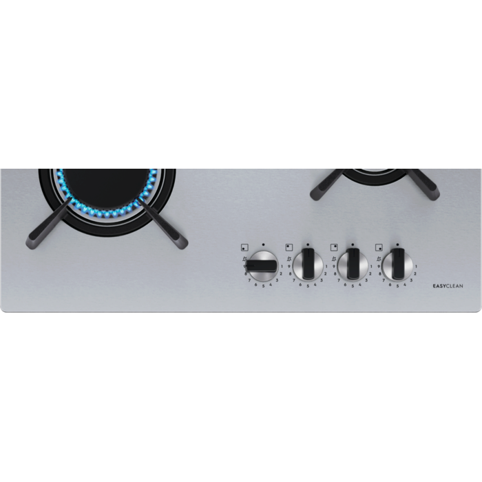 Plita incorporabila pe gaz Electrolux KGU643723Z Seria 700 Pro 4 arzatoare arzator Wok gratare fonta 60 cm inox EasyClean [2]