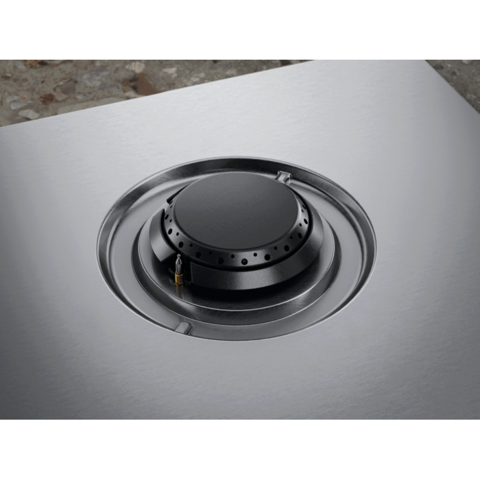 Plita incorporabila pe gaz Electrolux KGU643723Z Seria 700 Pro 4 arzatoare arzator Wok gratare fonta 60 cm inox EasyClean [8]