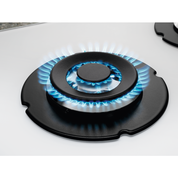 Plita incorporabila vitroceramica pe gaz Electrolux GME363NV 4 arzatoare 60 cm alb [13]