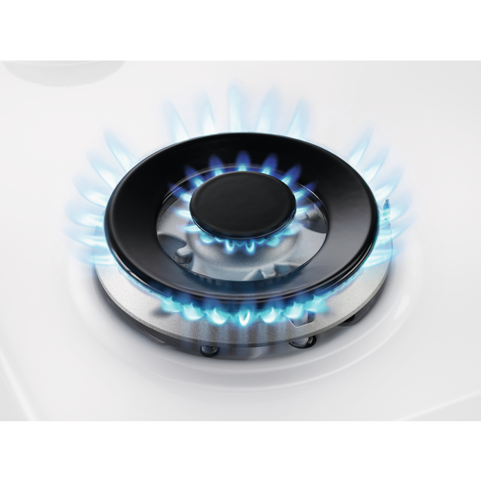 Plita incorporabila vitroceramica pe gaz Electrolux GME363NV 4 arzatoare 60 cm alb [14]