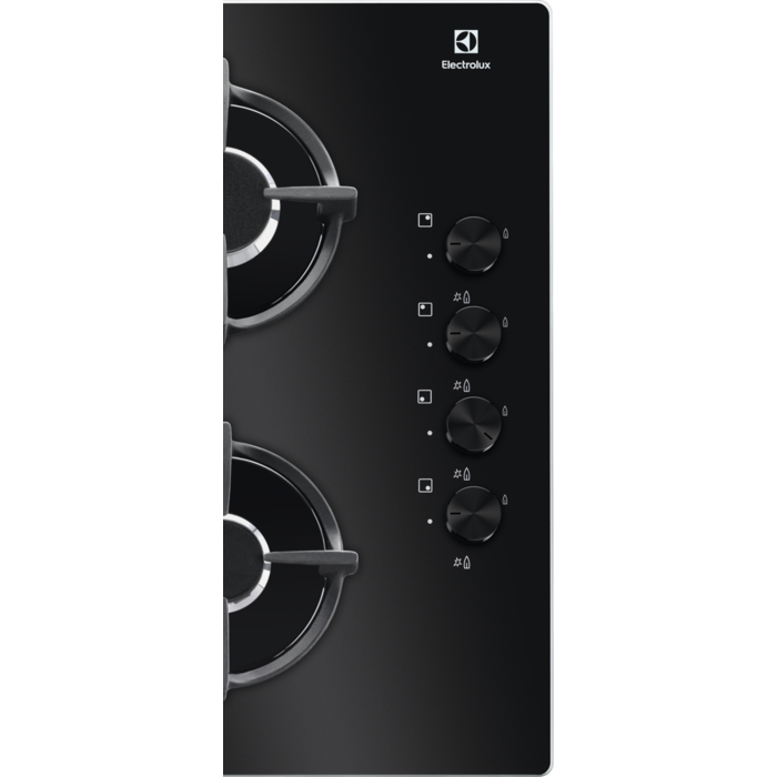 Plita incorporabila vitroceramica pe gaz Electrolux KGG6407K 4 arzatoare 60 cm negru [2]