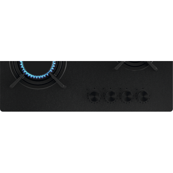 Plita incorporabila vitroceramica pe gaz Electrolux KGG643723L 4 arzatoare 60 cm negru mat [6]