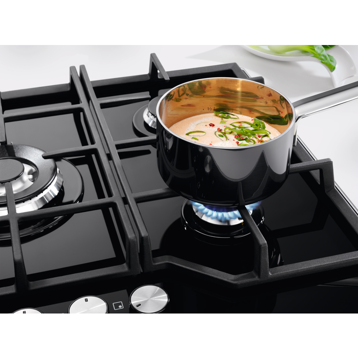 Plita incorporabila vitroceramica pe gaz Electrolux KGG6456K 4 arzatoare 60 cm negru [14]