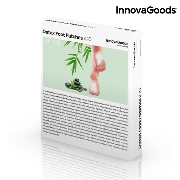Set 10 Plasturi Detoxifiere Pentru Picioare Innovagoods, terapie prin talpi [4]