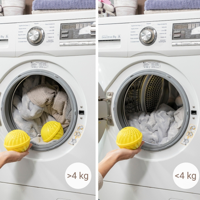 Set 2 bile ecologice pentru spalare fara detergent Delieco Innovagoods, 3000 de spalari [5]
