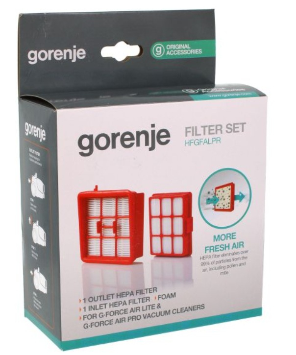Set 2 filtre pentru aspirator Gorenje 732741, HFGFALPR [2]