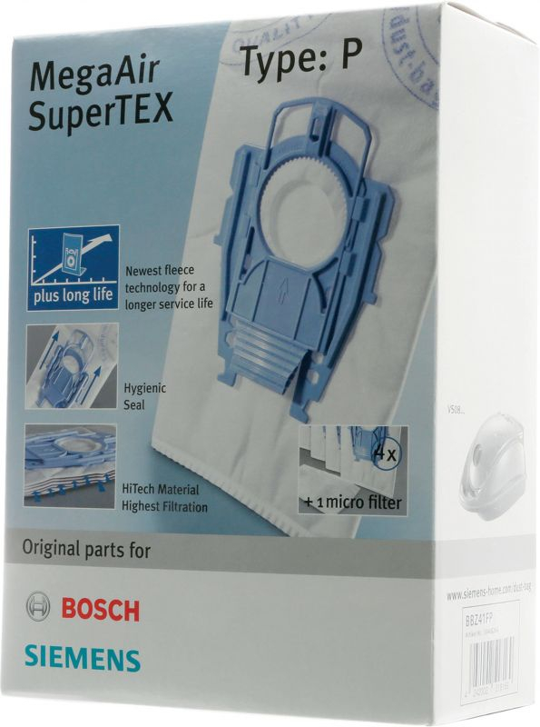 Set 4 saci aspirator Bosch 00468264 Tip P BBZ41FP pentru BSG8 [2]