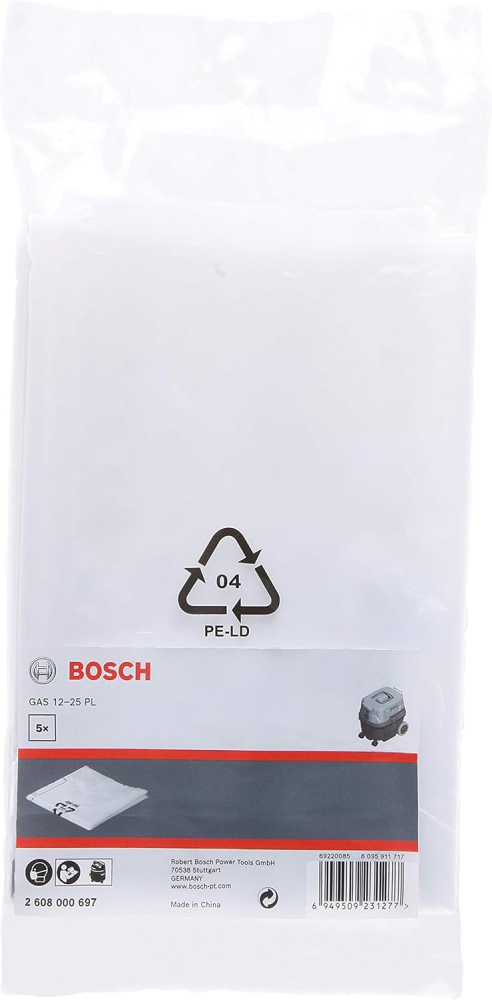 Set 5 saci evacuare plastic Bosch 2608000697 pentru GAS 12-25 PL [2]