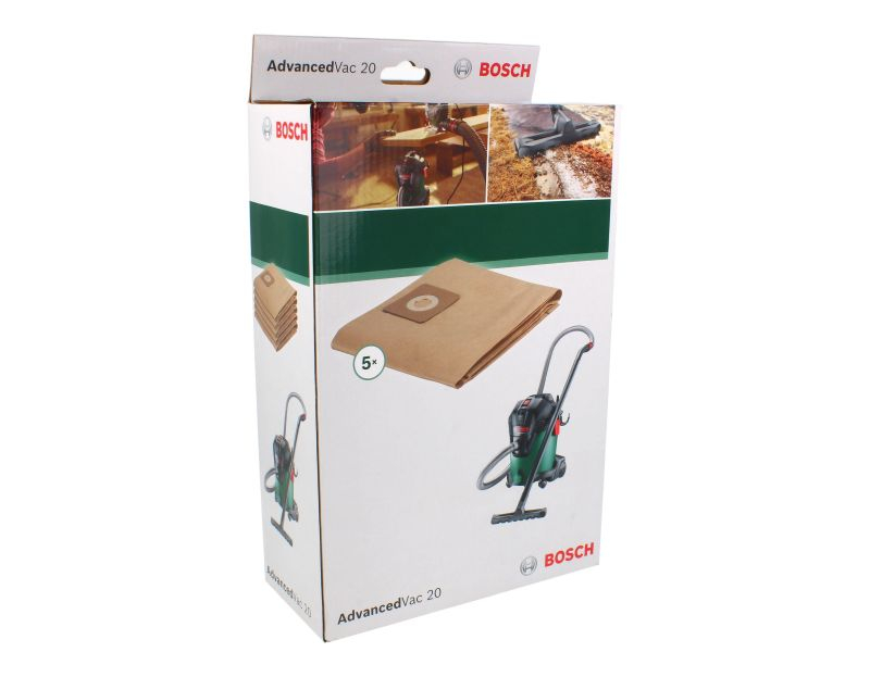 Set 5 saci hartie Bosch 2609256F33 pentru aspirator AdvancedVac 20 [4]