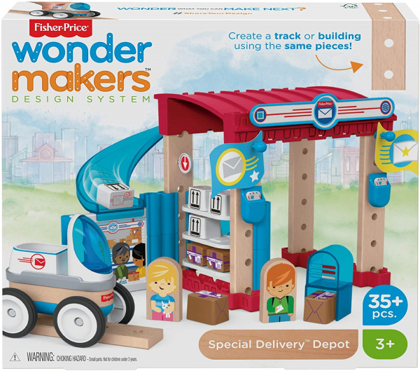 Set constuctie Fisher-Price Wonder Makers Special Delivery Depot 35 piese [2]