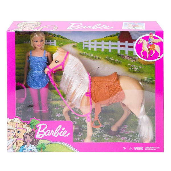 Papusa Barbie cu calut Mattel [4]