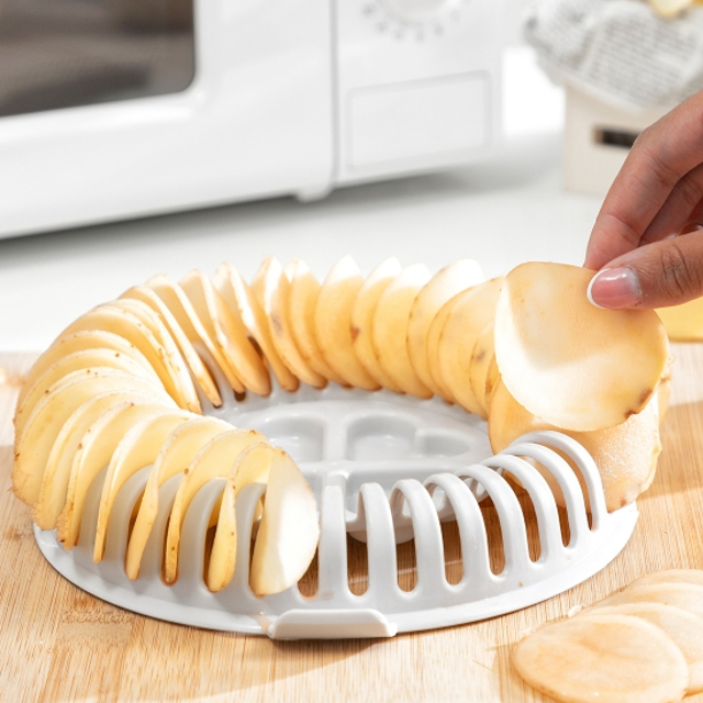 Set pentru chipsuri la cuptorul cu microunde Innovagoods CHIPIT, include feliator cartofi si carte cu retete [5]