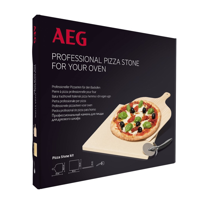 Set Piatra Pizza AEG Electrolux A9OZPS1 - piatra ceramica, paleta lemn, feliator inox [3]