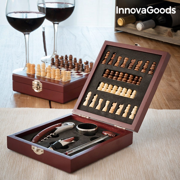 Set cu accesorii pentru vin si sah Innovagoods [2]