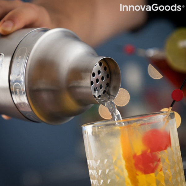 Shaker cu Retete de Cocktailuri Maxer InnovaGoods, 500 ml [3]