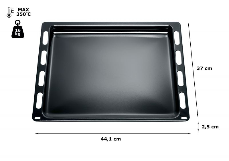 Tava cuptor emailata Bosch Siemens Constructa 00666902 37 x 44.1 cm neagra [2]