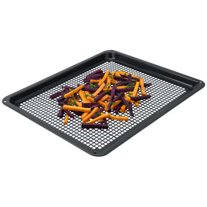 Tava perforata Electrolux AirFry pentru obtinerea celor mai crocante rezultate, destinata cuptoarelor XXL,  46.5 x 38.5 cm ( L X A) , I =2.5 cm. [2]