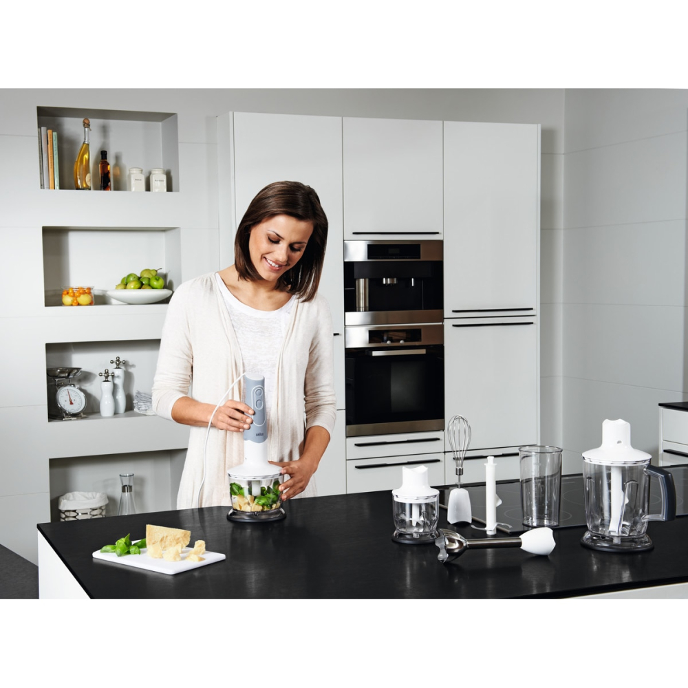 Tocator Braun MQ 20 MQ20WH 350 ml alb cu sistem EasyClick pentru blender vertical [2]