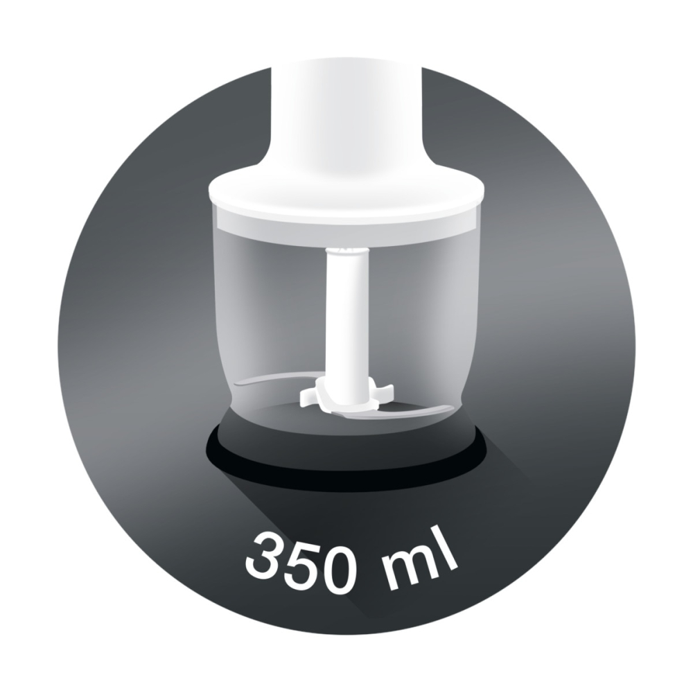 Tocator Braun MQ 20 MQ20WH 350 ml alb cu sistem EasyClick pentru blender vertical [7]