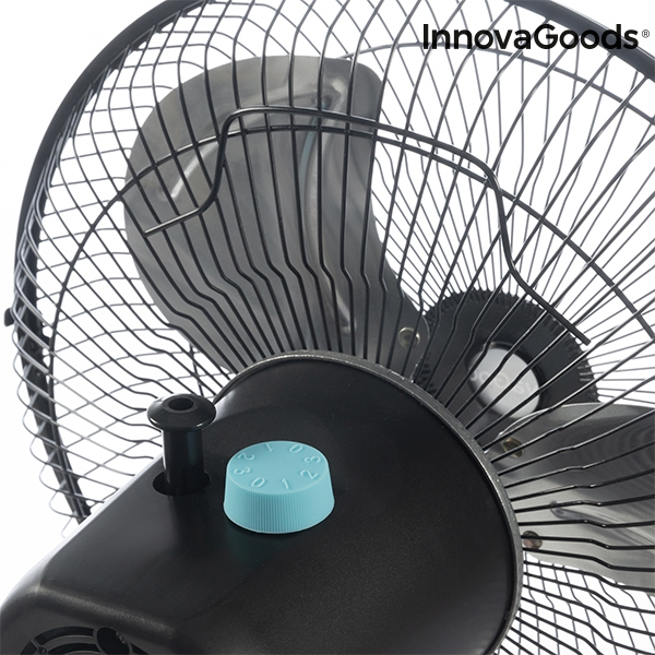 Ventilator cu picior, InnovaGoods, oscilant, 60W, negru [6]
