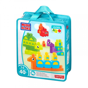 Set de construit cu animale Mega Bloks - 40 de piese [0]