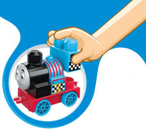Set de joaca Mega Bloks Locomotiva Thomas vagon cursa de cale ferata [4]