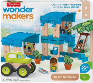 Set constuctie Fisher-Price Wonder Makers Beach Bungalow 35 piese [1]