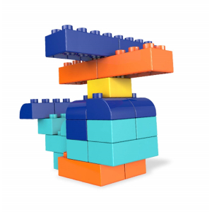 Set Cuburi Colorate de Construit Mega Bloks 60 de piese [2]