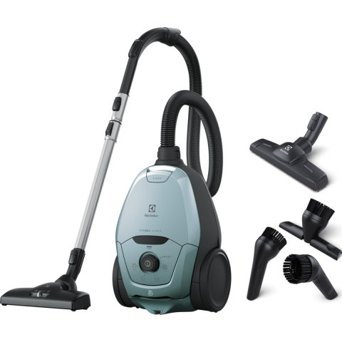 Aspiratoare - Aspirator cu sac Electrolux Pure D8 PD82-4MB albastru pastel, SmartMode, PureSound 57 dB, filtru HEPA, sac 3.5L