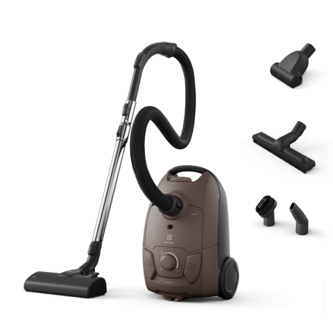 Aspiratoare - Aspirator cu sac Electrolux Seria 500 EB51A3WB maro, perie AllFloor, perie suprafete tari, filtru HEPA, sac 3L