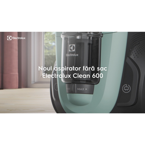 Aspirator fara sac Electrolux 600 EL61C2OG Verde Ocean cu filtru HEPA si perie DustMagnet Silent [1]