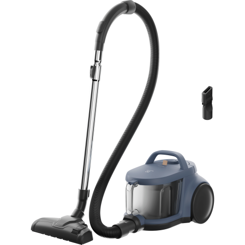 Aspiratoare - Aspirator fara sac Electrolux Seria 300 EL31C1LDB Albastru Denim cu filtru HEPA si perie CombiFloor