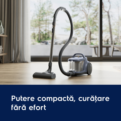Aspirator fara sac Electrolux Seria 500 EL51C1LDB Albastru Denim cu filtru HEPA si perie AllFloor [4]