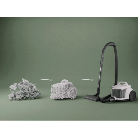 Aspirator fara sac Electrolux Seria 500 EL51C2SW Alb Scoica cu filtru HEPA si perie AllFloor [18]